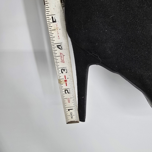 Rogue Shoes Women 10 True Love Open Toe Knee High Boots Black - Picture 3 of 5